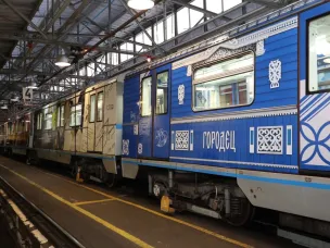 Городец прозвучал в оформлении нового состава Московского метрополитена