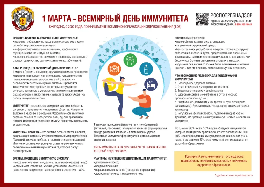 1 марта - Всемирный день иммунитета