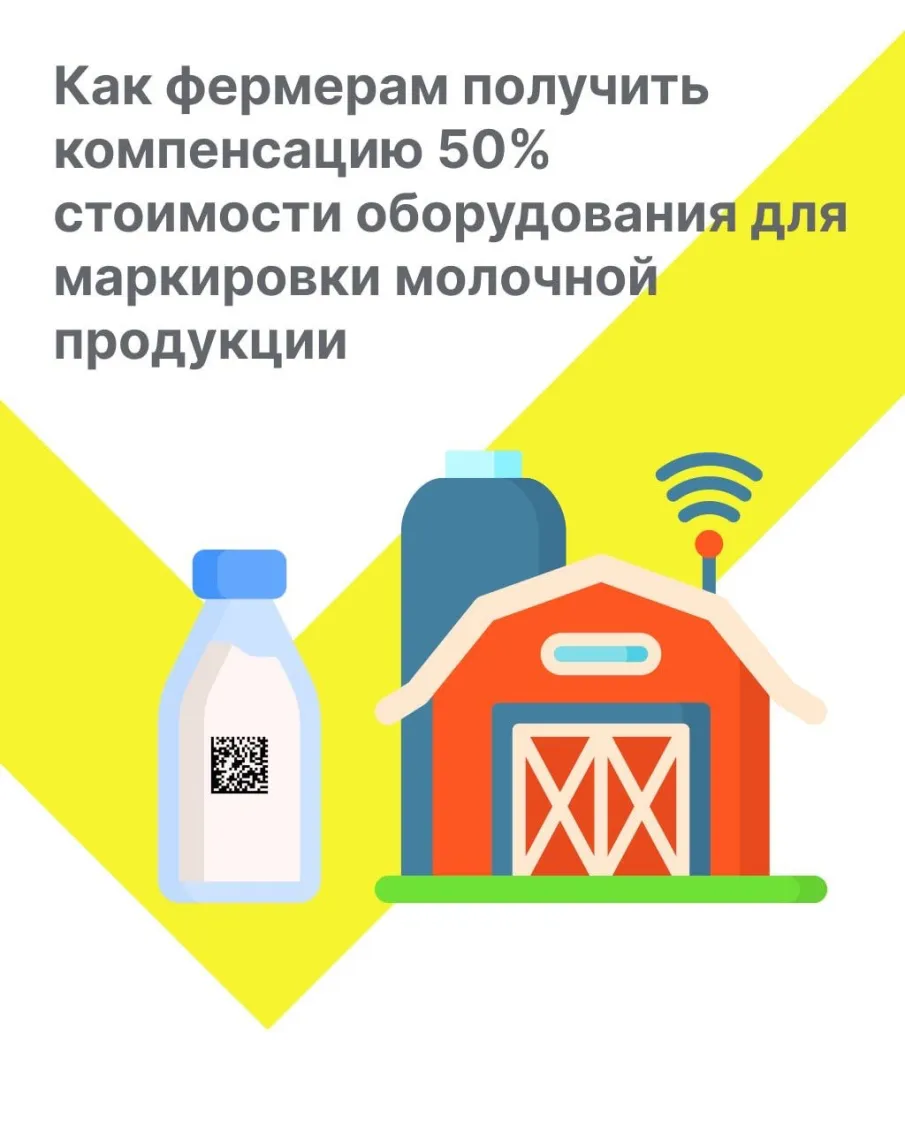 Информация для фермерских хозяйств и сельскохозяйственных производственных кооперативов - производителей молочной продукции